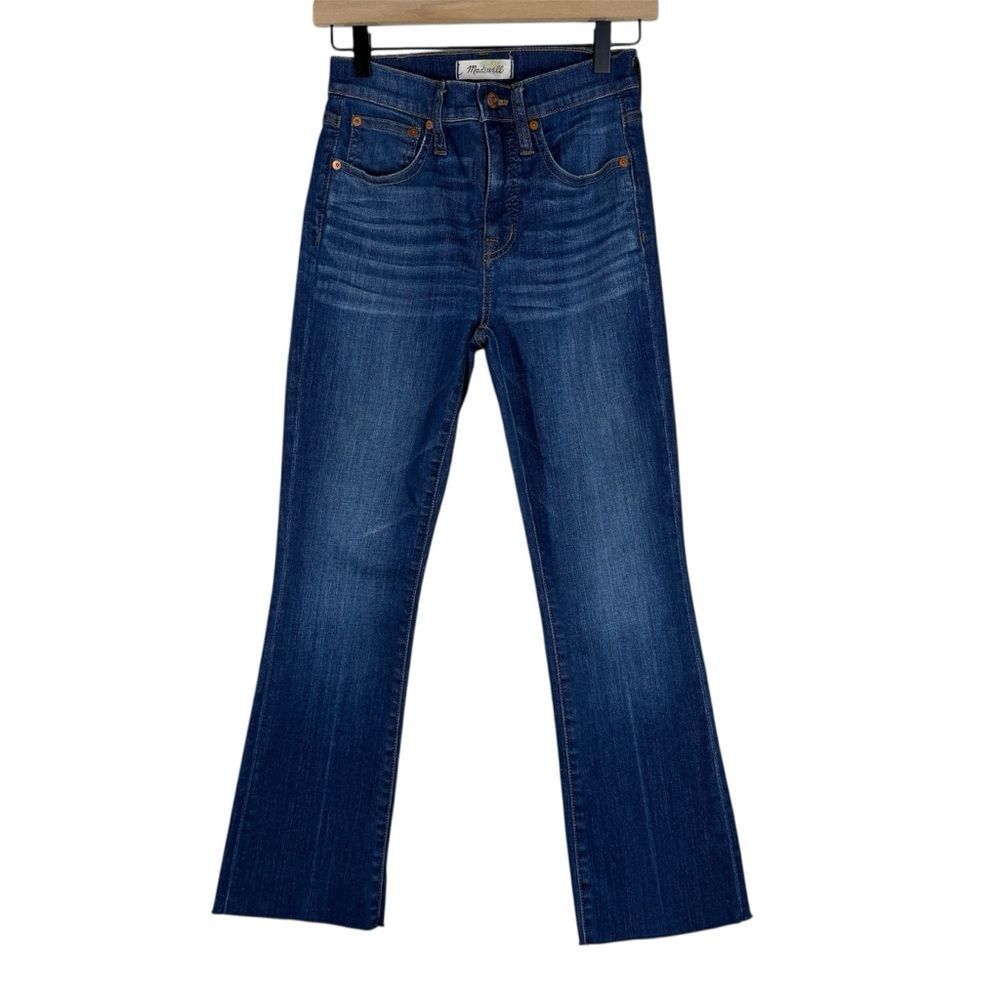 Madewell Cali Demi Boot Jeans Women's Size 24 Medium Wash Mid Rise Denim Boho
